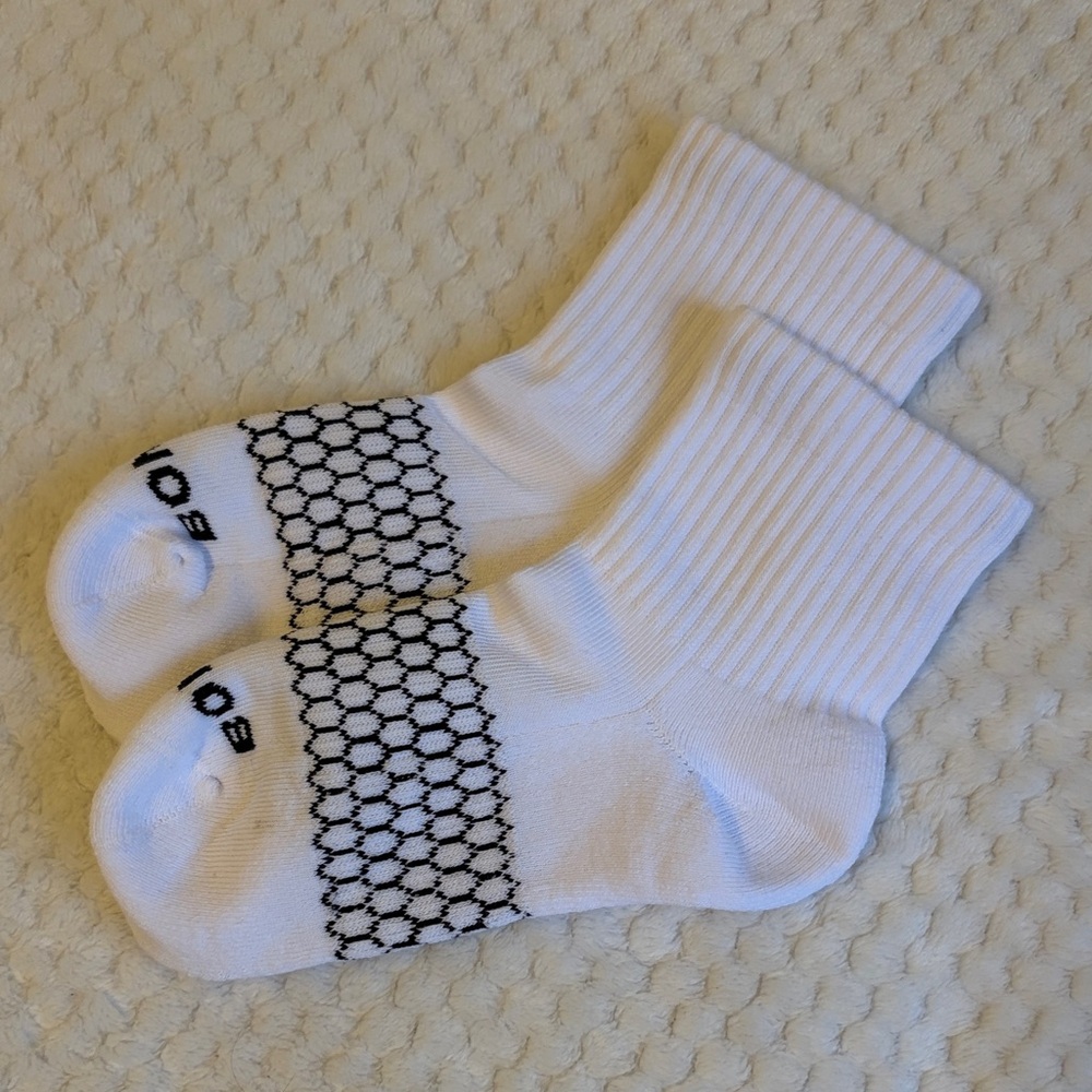 NWOT Bombas Women's Quarter Cut Honeycomb Socks 1 Pair Size Small 4-7.5